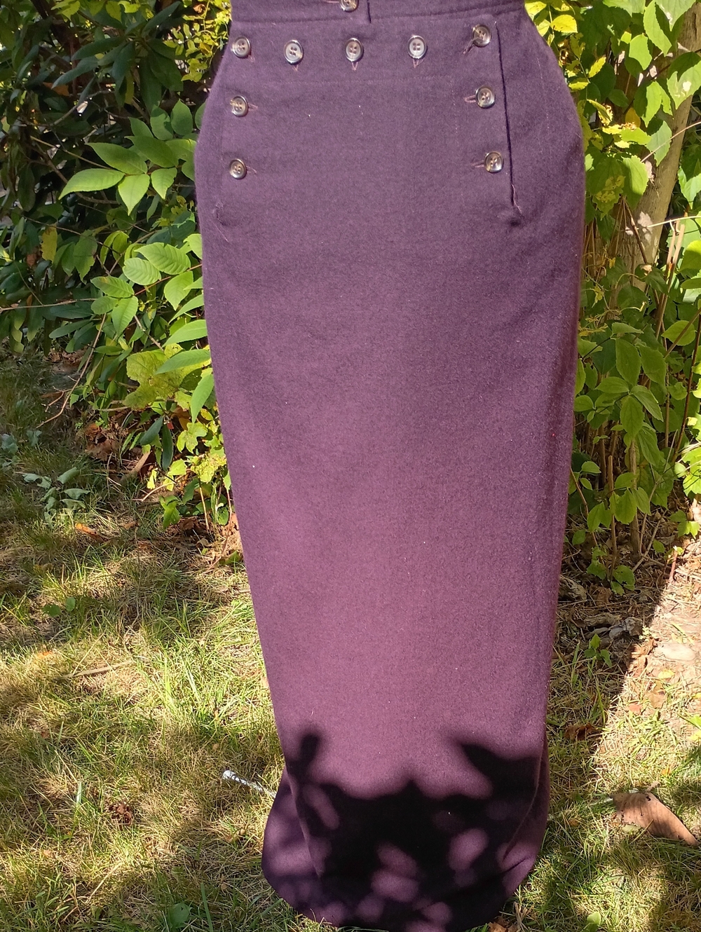 Classic Wool Blend Skirt Very Long